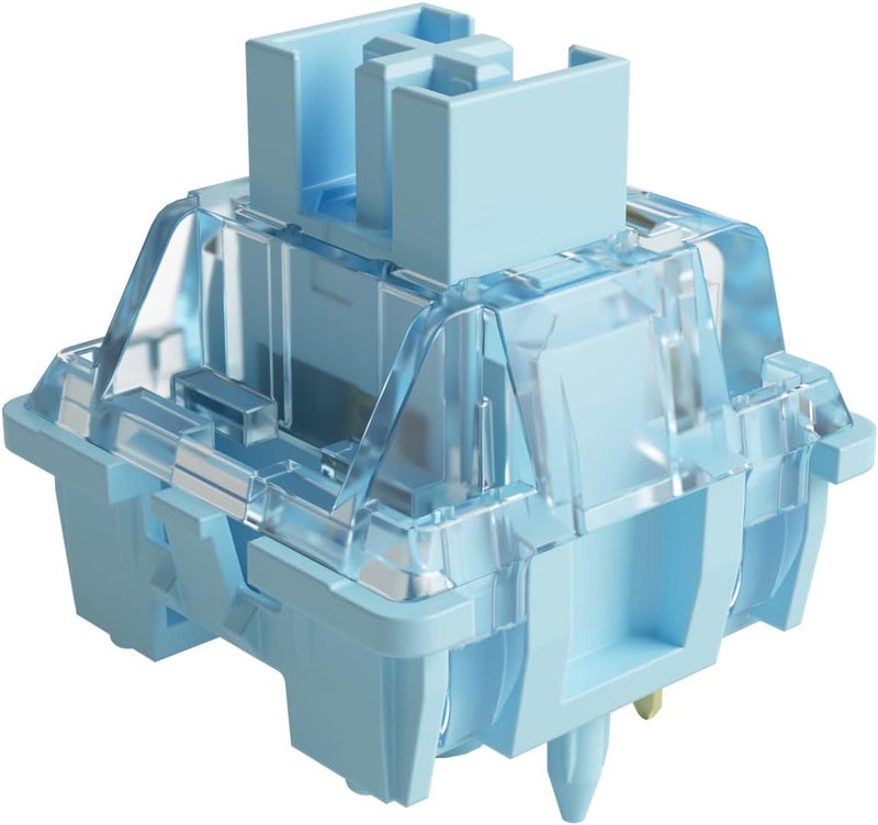 AKKO مفتاح V3 كريمي أزرق برو مع ساق مضاد للغبار للوحة مفاتيح الألعاب الميكانيكية، 5 دبابيس 45gf مفاتيح لمسية مشحمة مسبقًا (45 قطعة) - Image 1